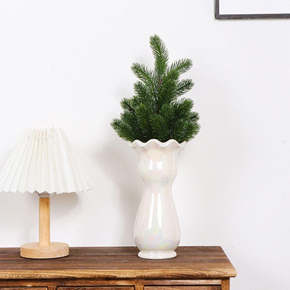 Realistic Artificial Pine Branches Plastic Realisticl Green Garland Festival Ornament