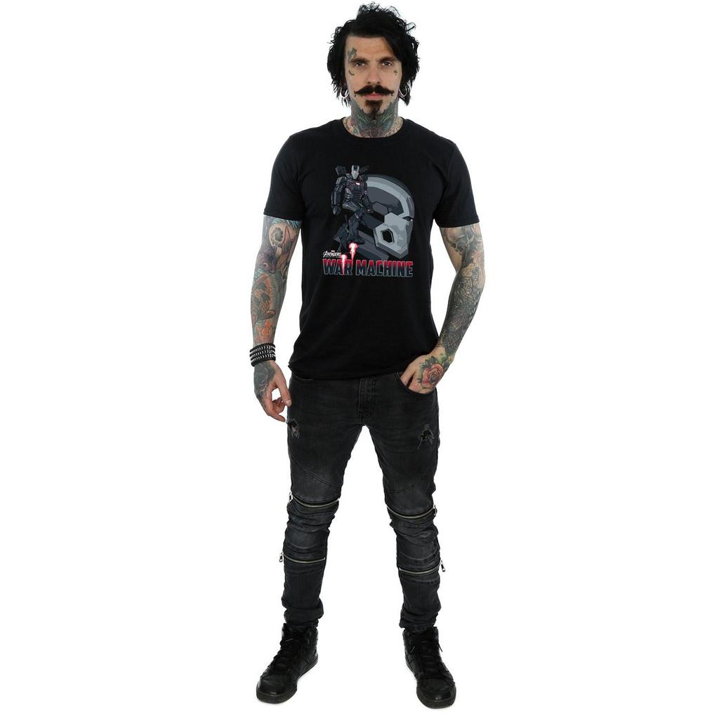 Marvel Мужская футболка с персонажем «Мстители: Война бесконечности» с изображением машины войны