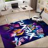 1pc K-Pop themed poster Carpet Rug for Living Room Bedroom Home Sofa Decoration,Kids play Non-slip Floor Mat