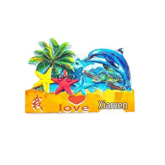 Сямынь Гуланъюй Культовая достопримечательность Магнит на холодильник Сувенир