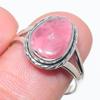 Натуральный Родохрозит Драгоценный Камень Ручной Работы 925 Стерлинговое Серебро Ювелирное Кольцо S.8 o8f19