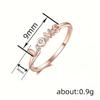 Кольцо Sterling Love Finger Ring для помолвки с изящными блестящими циркониевыми аксессуарами в подарок на День святого Валентина