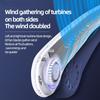 Custom logo Folding Neck Fan Rechargeable Adjustable 3 Speeds Cooling Bladeless Hanging Mini Neck Fan for Kids