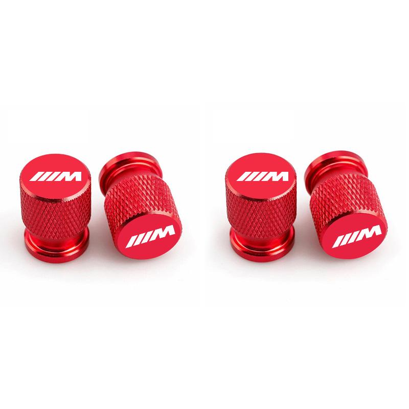 4Pcs Aluminum Car Wheel Valve Caps Tire Stem Dustproof Cover for BMW M Sports E36 E39 E46 E60 E90 E90 F10 F30 G20 G21 G30 F15 X5 DF7