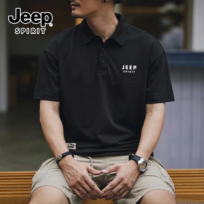 Мужская футболка-поло JEEP SPIRIT из плотного хлопкового пике