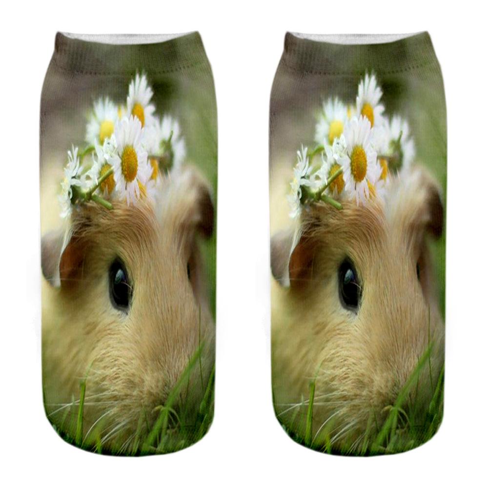 Новая Мода 3D Принт Мышь Тоторо Носки Смешные Каваи Женские Милые Животные Фитнес Хомяк Соккен Дропшиппинг