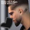 Мужской шаблон для укладки волос, улучшение цвета, парикмахерская карточка с индикатором измерения, мужская линия роста волос, линия бороды, руководство для выравнивания, шаблон для формирования стрижки