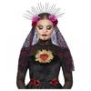 Smiffys Женская/дамская роскошная повязка на голову и вуаль Sunburst Day of the Dead