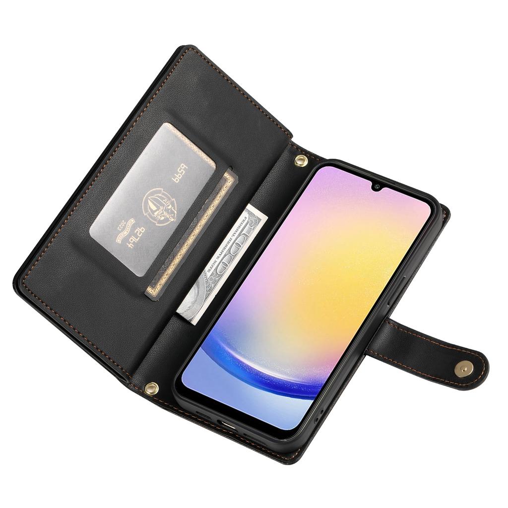 DF-011 Для Samsung Galaxy A25 5G (Глобальный) (161,0 х 76,5 х 8,3 мм) Кожаный чехол-сумка через плечо для телефона