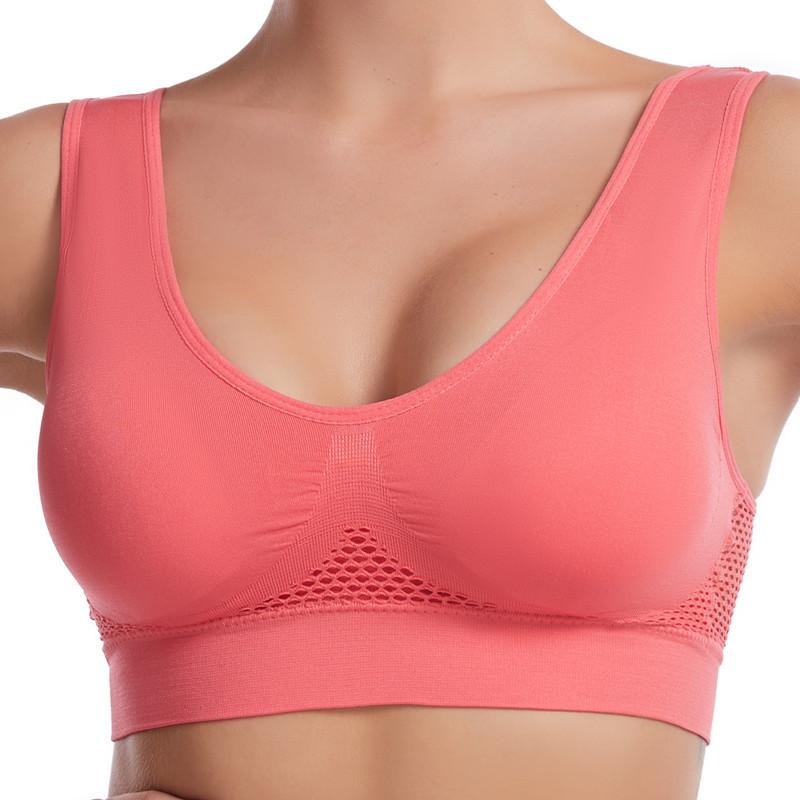 Sports Bra Large Size Seamless Adjustment Bra Top Bra Comfortable Sweat Absorbent Underwear S--5XL