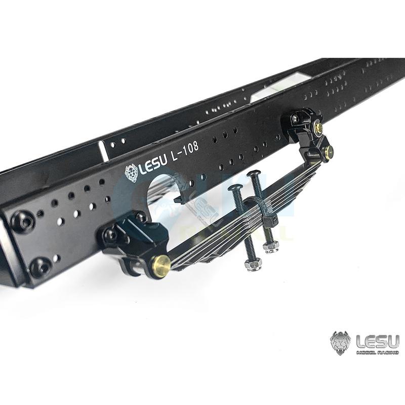 LESU metal simulation power front axle leaf spring front suspension X-8011 suitable for Tamiya 1/14 RC truck upgrade parts