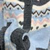 In-Stock Korean 2024 Autumn/Winter Retro Fair Isle Knit Sweater Cardigan for Women