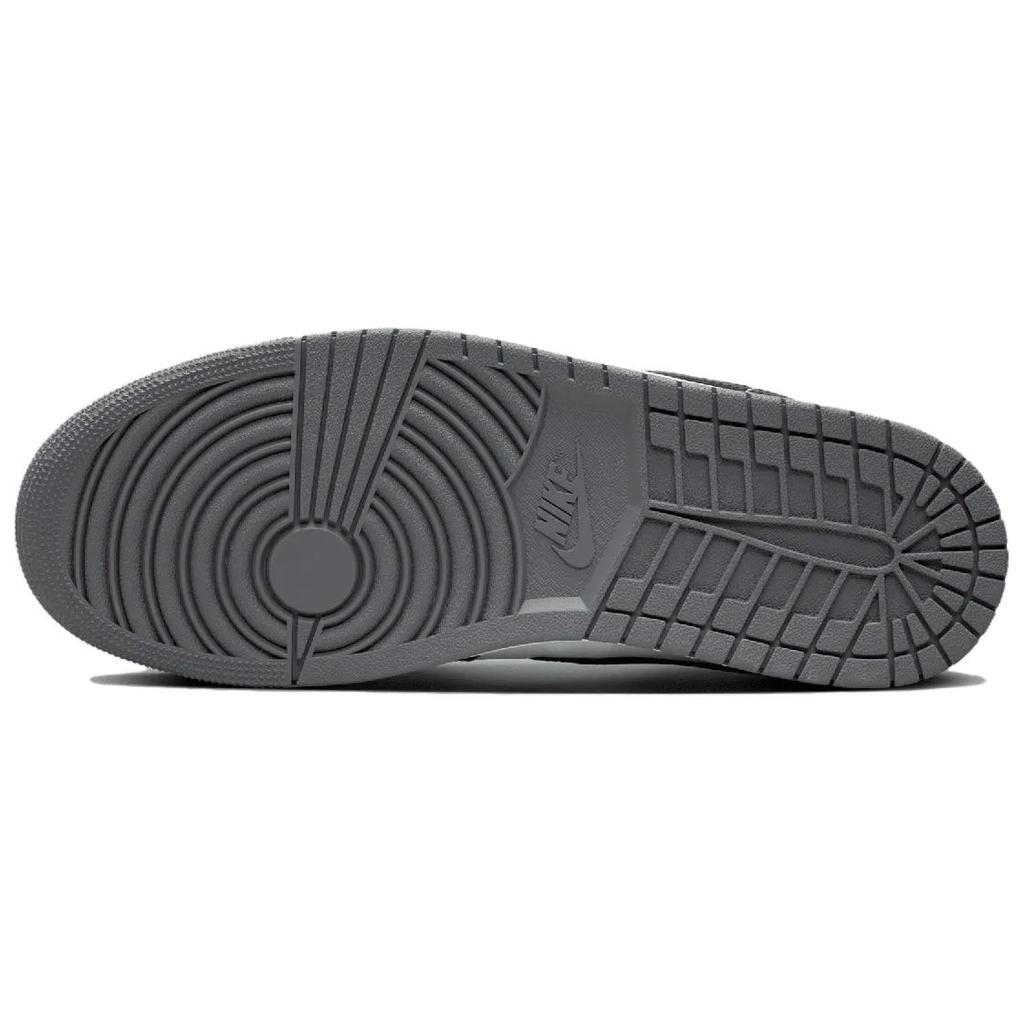 Air Jordan 1 Low Iron Grey Black Унисекс Кроссовки Белый 553558-152