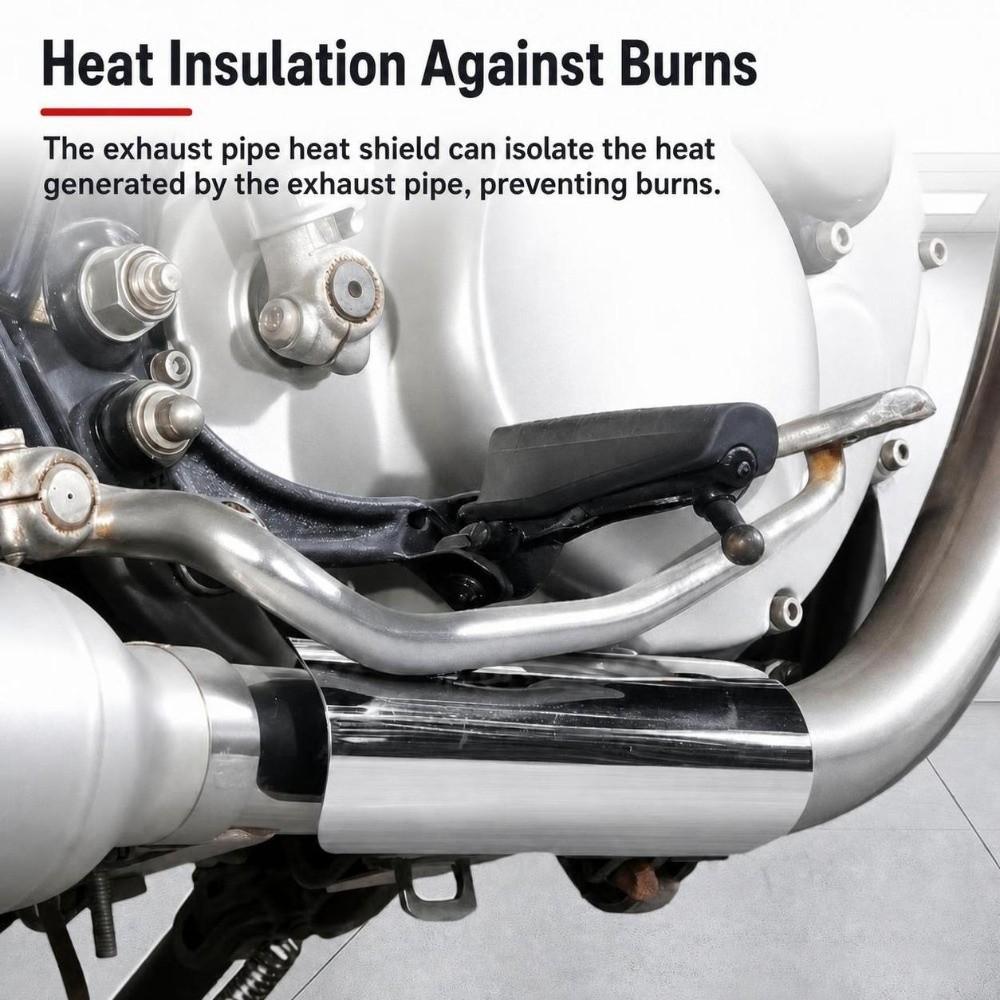 Aluminum Alloy Motorcycle Exhaust Heat Shield for Harley Cruiser Bobber Chopper Modified Exhaust