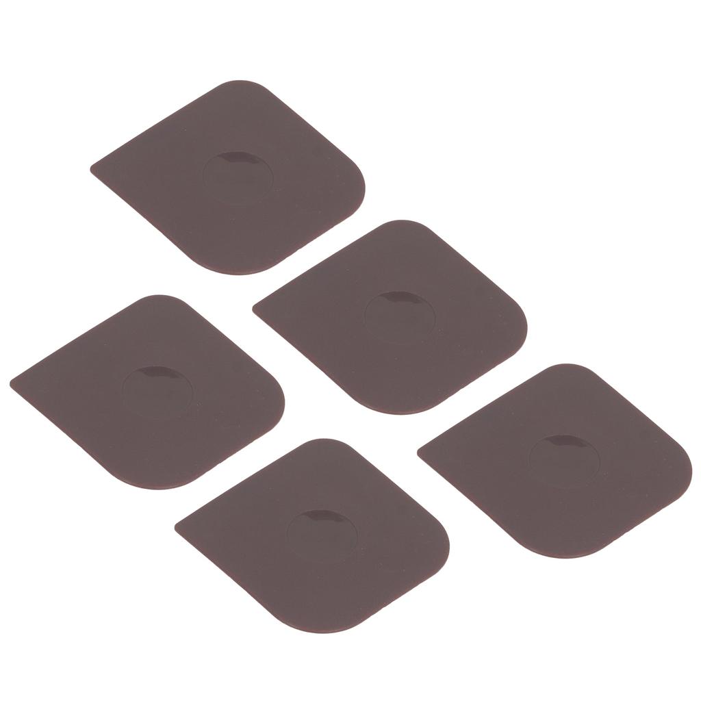 5 Pack Pan Scrapers Dish Scraper Tool Cast Iron Cleaner Scraper Non Scratch Pot Scraper for Cleaning Grease Dough Making