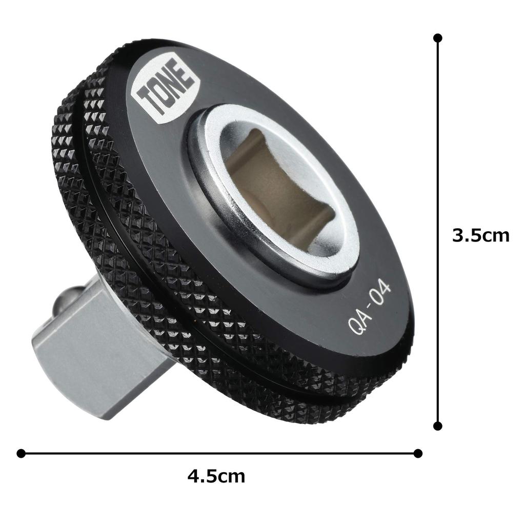 TONE Quick Adapter Drive Angle Black QA-04 12.7mm (1/2")