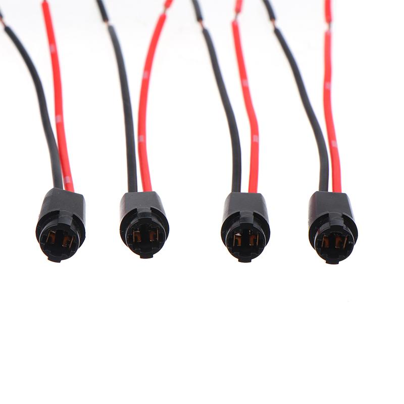 5 шт. Патрон для светодиодной лампы T5 для 1,2 Вт W3W Габаритный свет Патрон для приборной панели Светодиодная лампа T5 Штекер Удлинительные кабели Жгут проводов