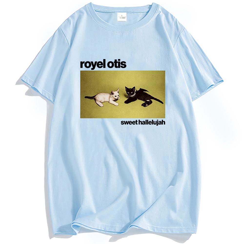 Royel Otis Sweet Hallelujah Tee Short Sleeve 100%Cotton T-shirt O-neck Fashion Design Graphic Merch Printing Clothing Unisex Anime T-shirt Summer Tops