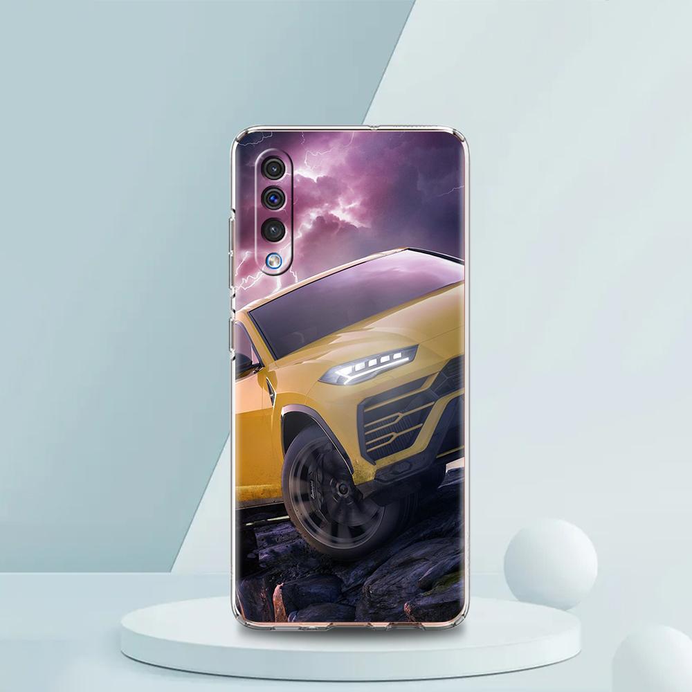 Новый прозрачный чехол для телефона в форме спортивного автомобиля для Samsung Galaxy A12 A22 A50 A70 A40 A10 A20 A30 A02 A03S A04, силиконовый корпус