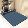 Minimalist Solid Color Absorbent Quick-Dry Coffee Maker Mat for Kitchen Countertops and Dining Tables