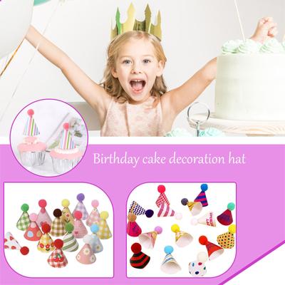  Торт шляпы С днем рождения торт украшения шар конический колпачок кекс украшения день рождения вечеринка детский душ десерт украшения