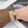 Римский Ретро Маленькие Изысканные Квадратные Студенческие Часы Женские Простой Стиль Ремешок Кварцевые Часы