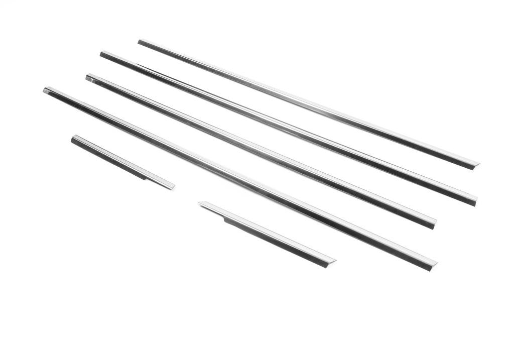 Молдинги стекол (нерж) HB, OmsaLine - Итальянская нержавейка для Chevrolet Cruze 2009-2015 гг