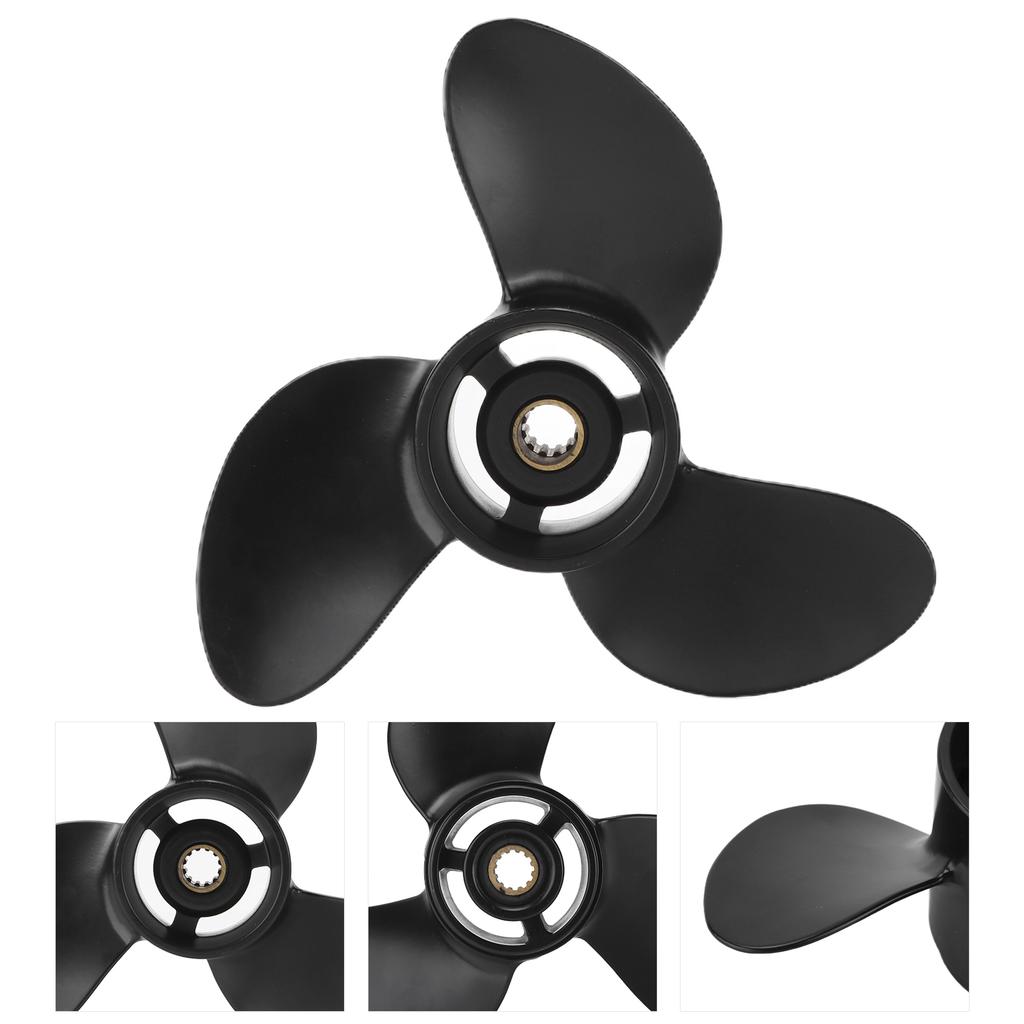 Гребной винт для лодки 3-лопастной, алюминиевый сплав 48?812950A02 Замена для подвесного мотора Tohatsu 4 л.с. 5 л.с.