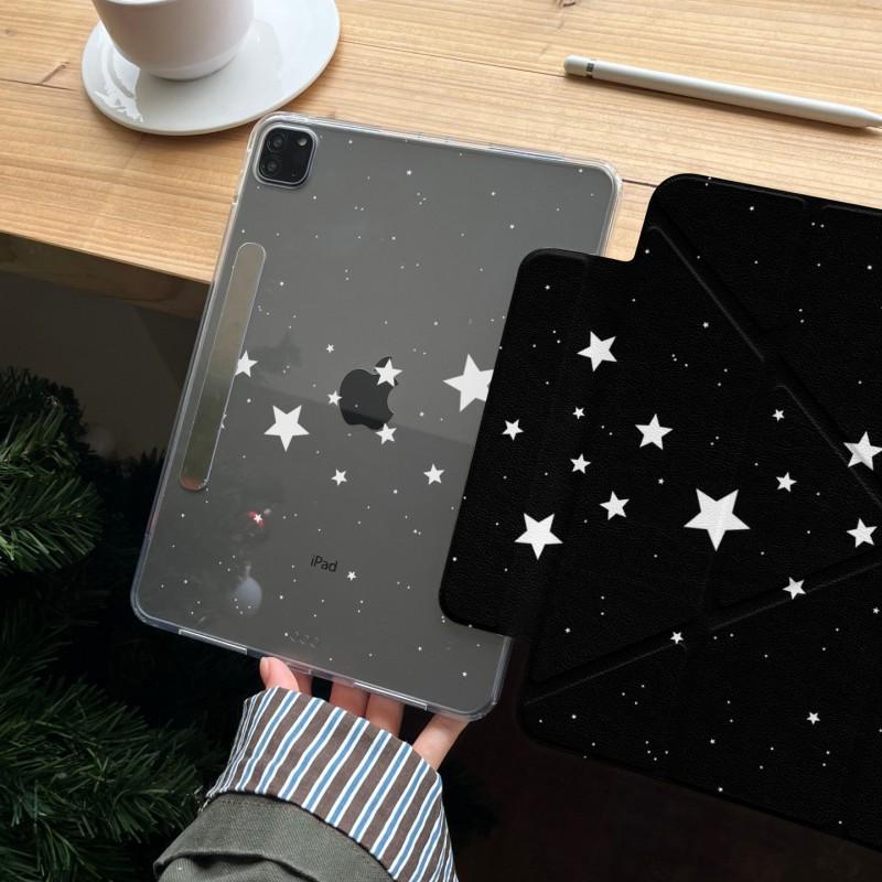 Магнитный Съемный Чехол для iPad со Звездным Черным Фоном Y-образная Подставка Слот для Стилуса Air Mini Pro 11