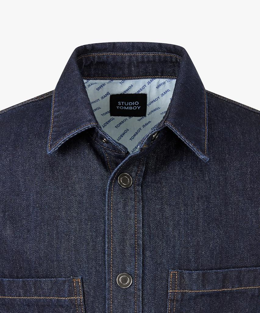 Studio Tomboy [Men] Indigo Shirt-Style Denim Jumper_Indigo 91M6113114
