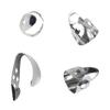 4Pcs Guitar Finger Pick Stainless Steel Glossy Appearance Metal Thumb Pick Guitar Accessories