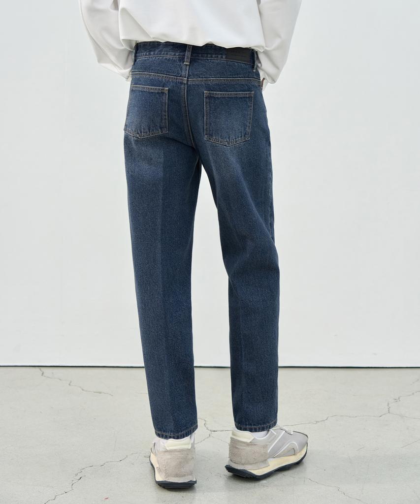 DRAW FIT Usual Tapered Denim Pants [Blue]