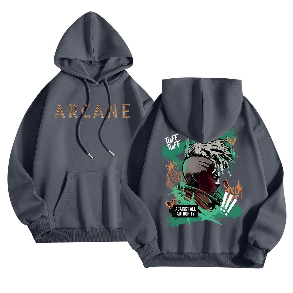 Женская мода O-образный вырез с длинным рукавом и принтом, толстовка с капюшоном