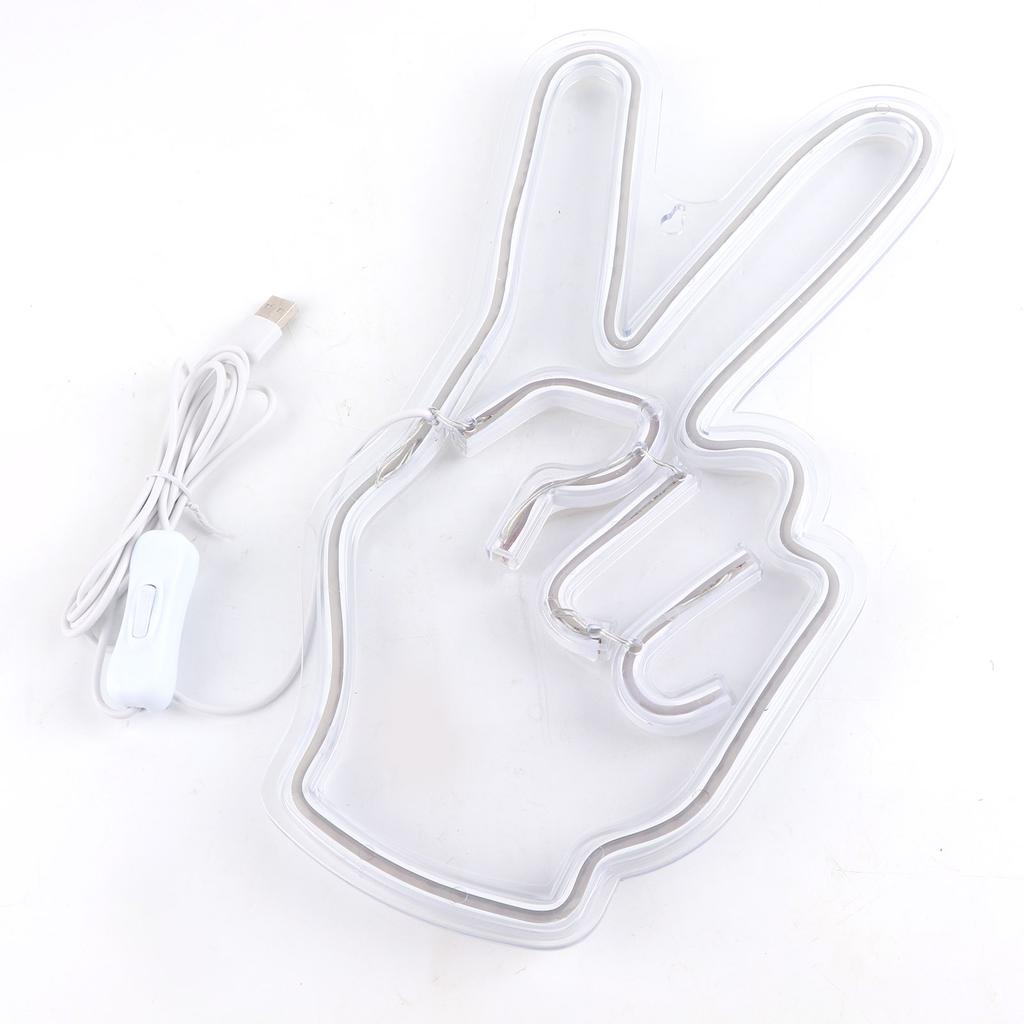 Неоновая вывеска Инновационная жестовая декоративная лампа с питанием от USB для шкафа, полки в спальне