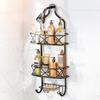 Storage Rack with Removable Basket Large Capacity Easy Installation 3-Layer Hanging Shower