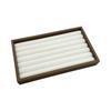 1 Pc, Walnut Wood Pattern Jewelry Box, Jewelry Tray, Suitable for Storing Necklaces, Rings, Earrings and Ear Studs. Color: Beige