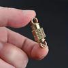 NEW Brasss Quick Release Keyring EDC Connecting Buckle Double Headed Quick Pull Buckle 360 Rotating Buckle Mountaineering Buckle