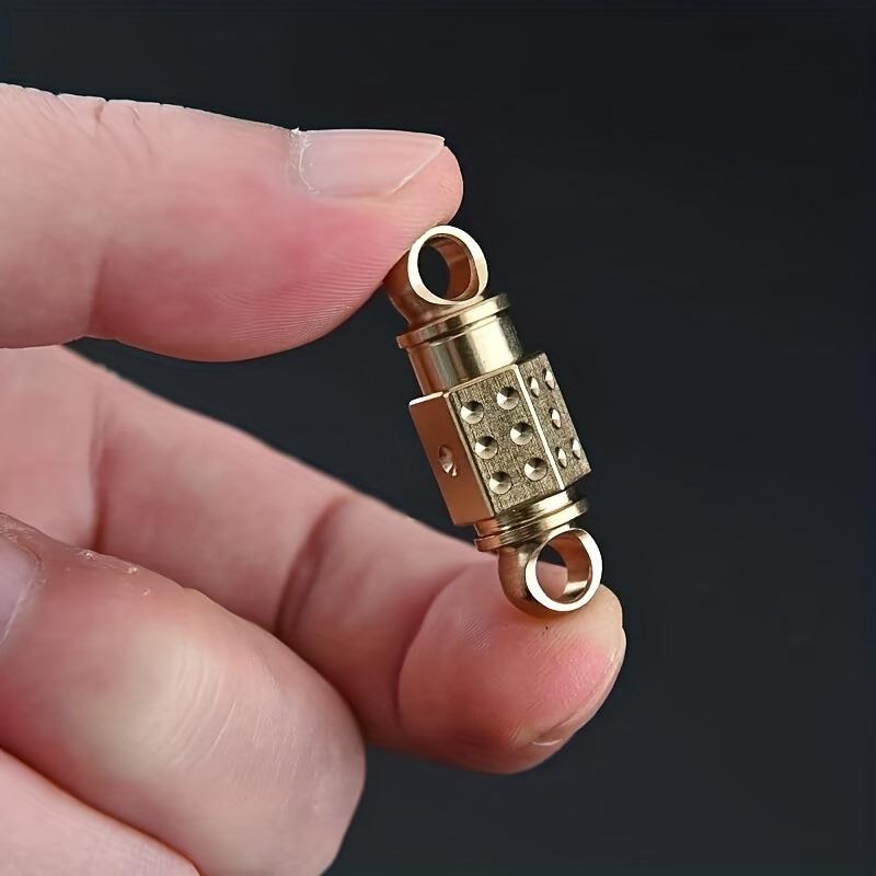NEW Brasss Quick Release Keyring EDC Connecting Buckle Double Headed Quick Pull Buckle 360 Rotating Buckle Mountaineering Buckle