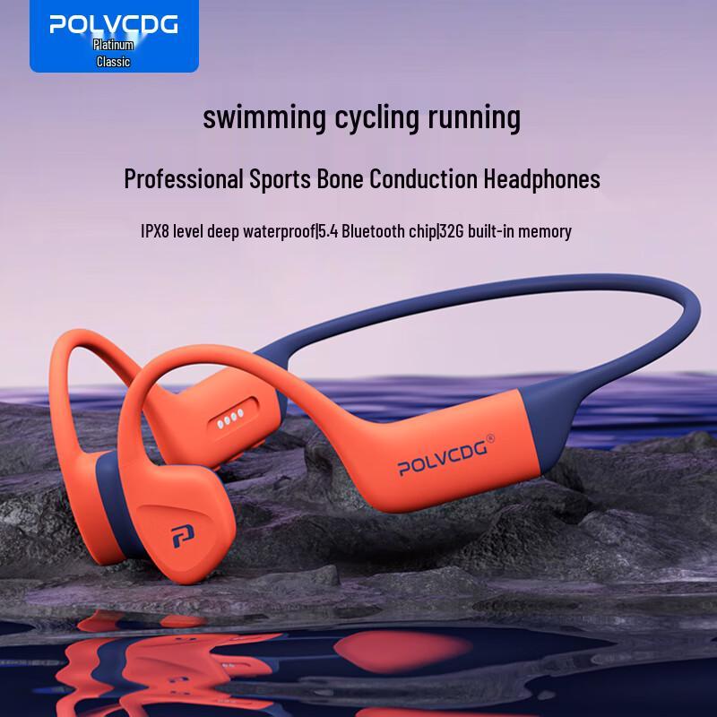 Bodian X16 IPX8 Waterproof Bone Conduction Sports Headphones