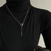 Корейская версия нишевый минималистичный дизайн титановая сталь ожерелье женская мода легкая роскошь темперамент универсальная высококачественная цепочка для свитера