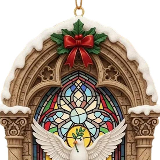 Рождественские Иисусовы Украшения Религиозные Акриловые Подвесные Украшения на Рождественскую Елку Христианский Памятный Подарок для Дома
