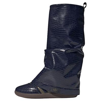 Samba Ботинки из змеиной кожи Женские Кроссовки Синий Цвет поставщика Оливково-слоистый JQ8727