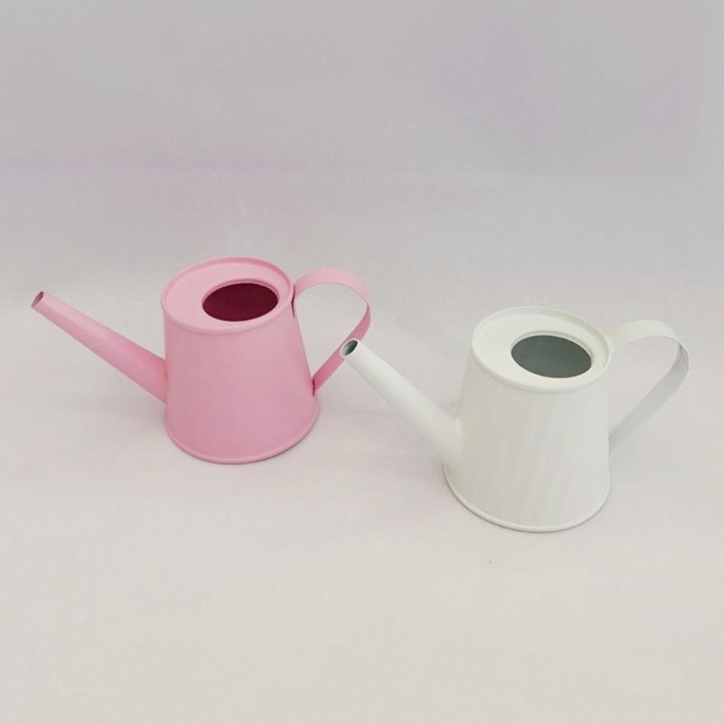Long Spouts Watering Can Iron Without Splashes Light weight Body Effortlessly Pouring For Potted Plant Gardeners