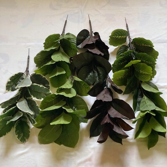 1 шт. искусственный лист экологически чистый для вечеринки яркий цвет реквизит для фотографии искусственный лист специальный фантастический неувядаемый