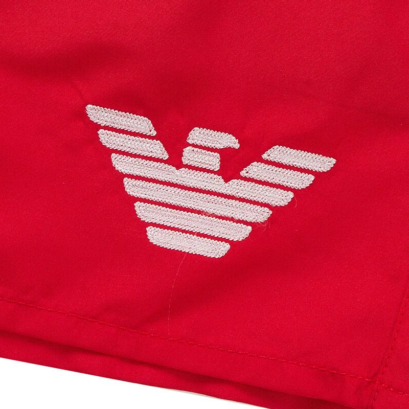 EMPORIO ARMANI SS24 Beach Shorts Men's Red 211752-4R438-0774