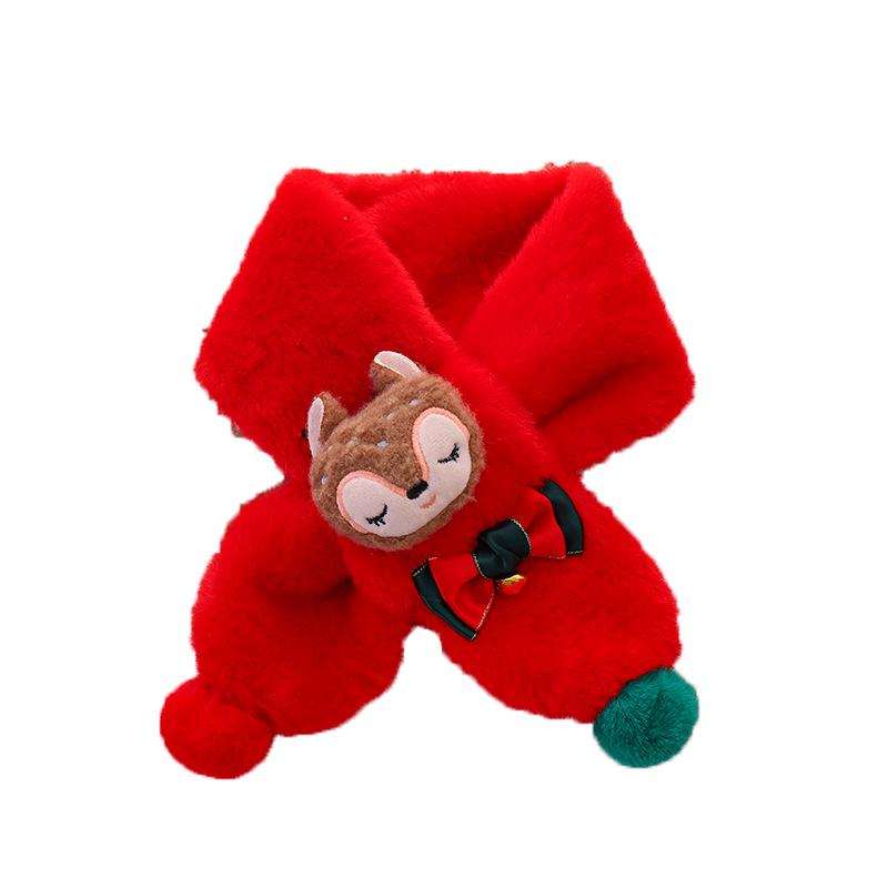 Рождественский снуд: Плюшевый зимний шарф-манишка для младенцев, малышей, мальчиков и девочек