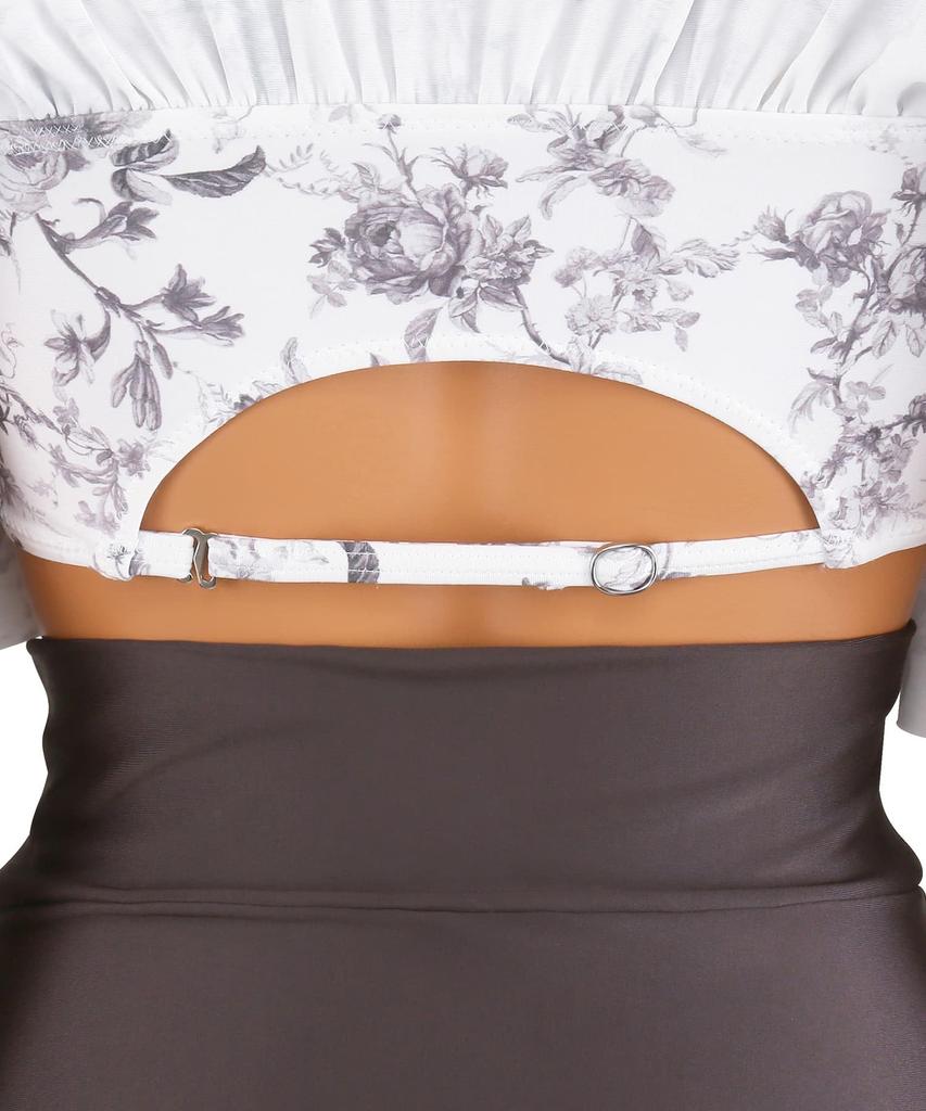 Swimwear Bikini Set Made with Standard Suitable for Large Breasts Such As GHI Cups Wired Swimsuit Brown [Sanai Paradise] Wacoal's Cups, [Glamorous