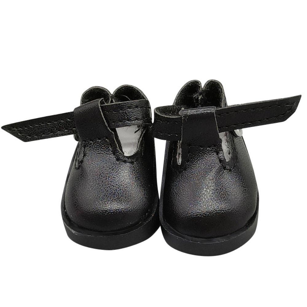 Flat Bottomed Toy Shoes Leather Leather Shoes Mini Doll Shoes 1/6 Point Doll