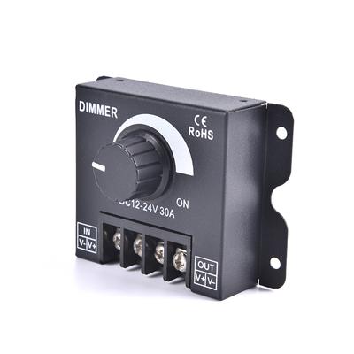 DC 12V 24V светодиодный диммер 30A 360W регулятор напряжения регулируемые диммеры