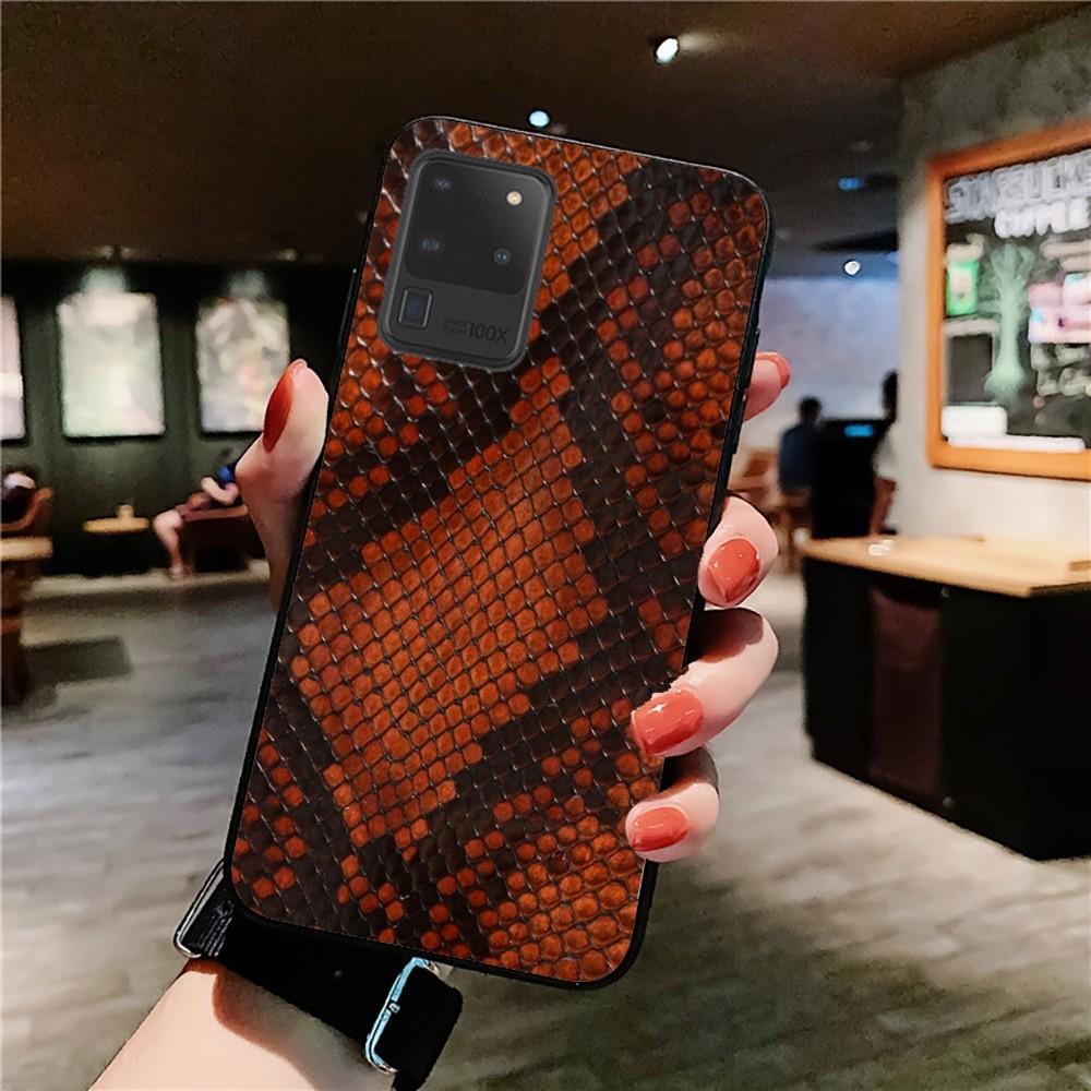 Чехол для телефона под змеиную кожу для Samsung S 9 10 20 21 22 23 30 23 24 plus lite Ultra FE S10lite Fundas